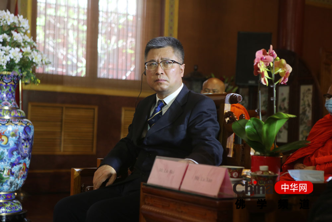 中国佛教协会秘书长刘威出席会议泰国摩诃朱拉隆功大学副校长,黎明寺