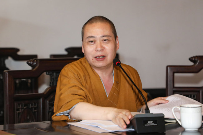 宏度法师一行考察普陀山佛协传戒法会筹备工作