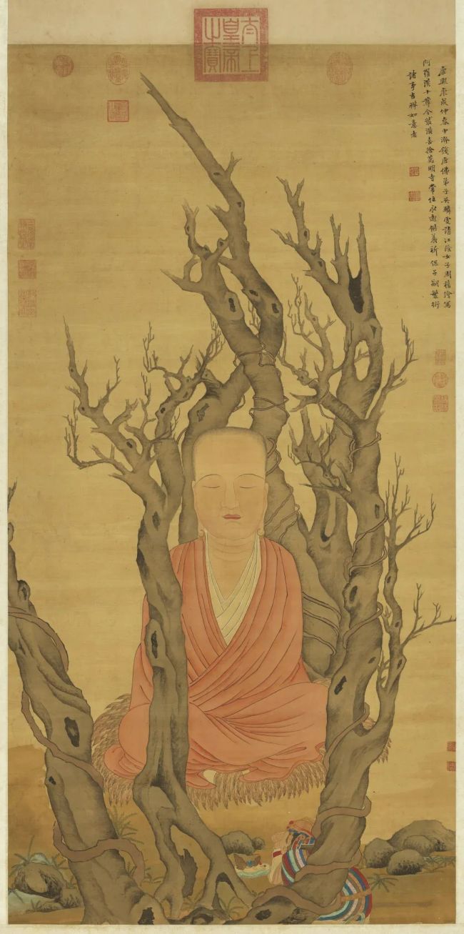 清代绘写阿罗汉十尊