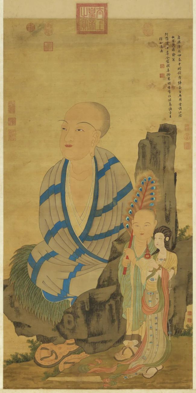 清代绘写阿罗汉十尊