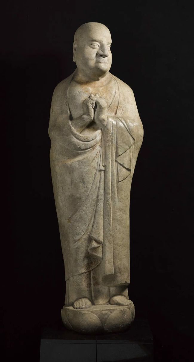 宋代石雕迦叶及阿难像