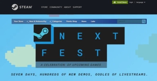 Steam新Next Fest活动开始 百款新游试玩
