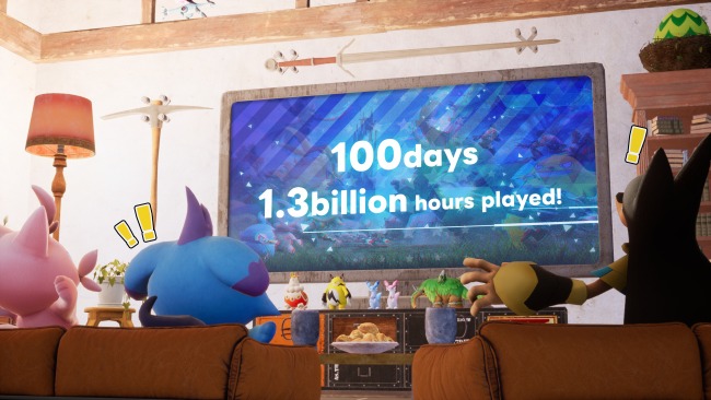 《幻獸帕魯》發售滿百天 玩家遊玩時長總計超13億小時