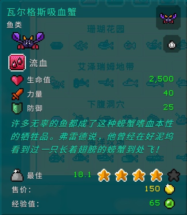 《钓鱼哥的奇妙冒险》各区域鱼类属性介绍