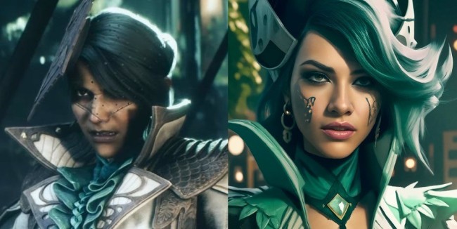 《龙腾世纪4》丑女队友被AI改成美女 更吸引人了