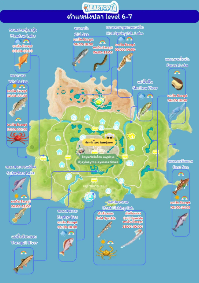 《心动小镇》全鱼类钓点位置分享