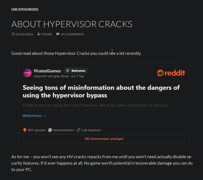 游戏打包组抵制虚拟机法攻破D加密 voice38回应用我的!