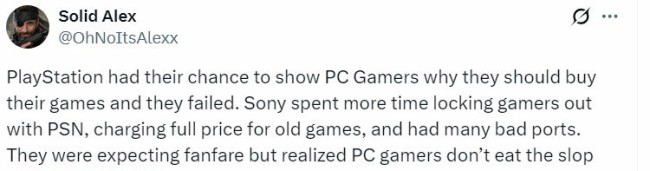 索尼PC游戏卖不动 玩家吐槽其发售晚价格贵质量不行