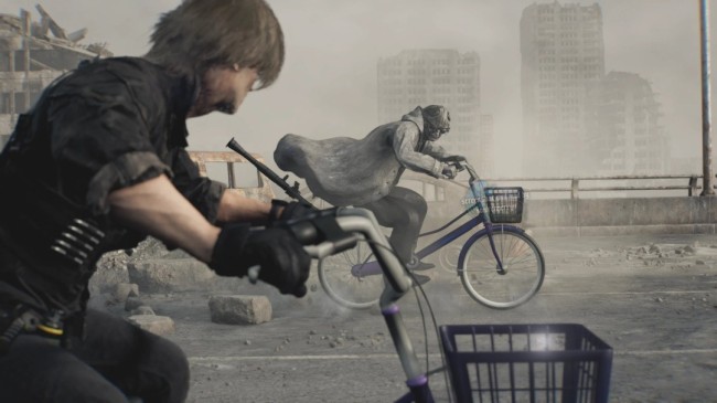 里昂骑自行车追反派 《生化危机9》导演被mod逗笑