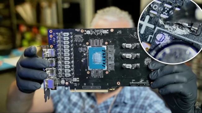 反面教材：冶金泄露导致RTX 5070显卡直接报废