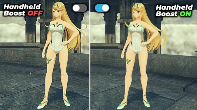 清晰不少！《异度神剑2》NS2掌机增强模式前后对比