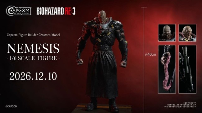 《生化危机3：重制版》追踪者手办公布 致敬系列30周年