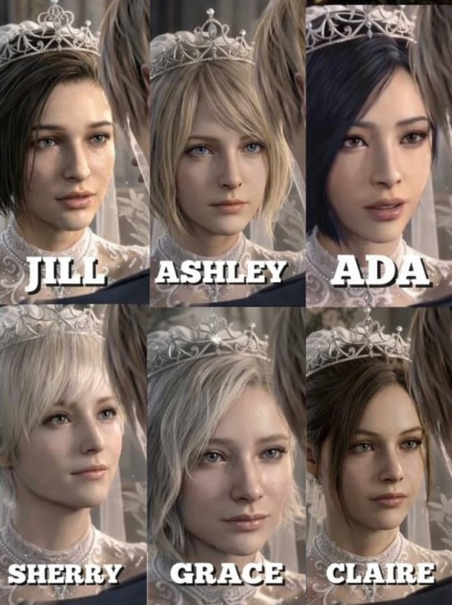 粉丝制作《生化危急》六女神婚纱照 王人很好意思！