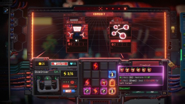 《骰子骇客1999》正式推出 肉鹅赛博策略战斗冒险