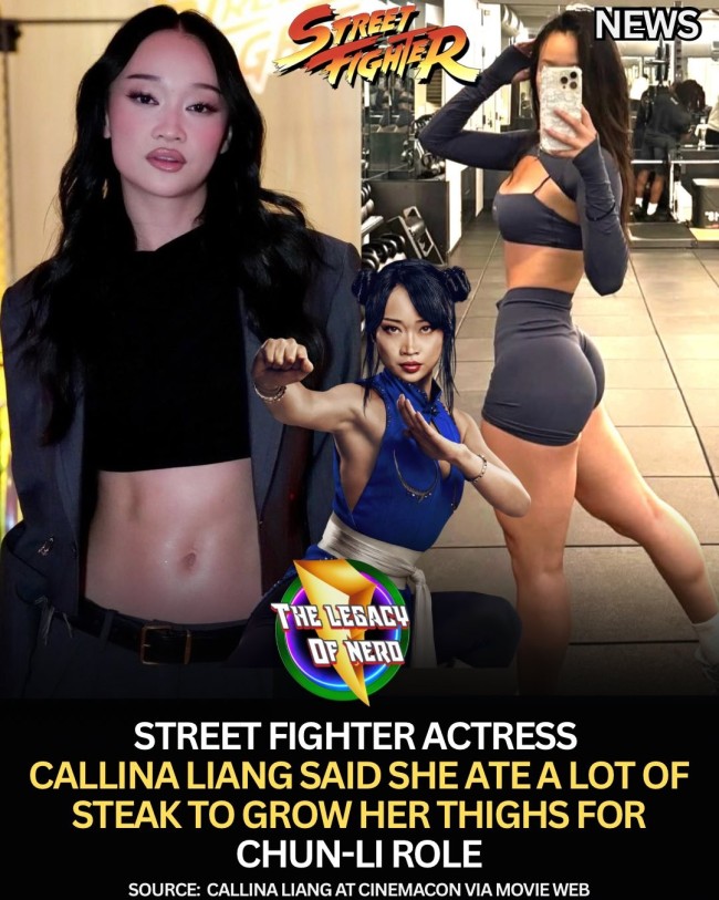 《街头霸王》电影春丽演员为演好角色增肌：大量吃牛排把大腿练粗