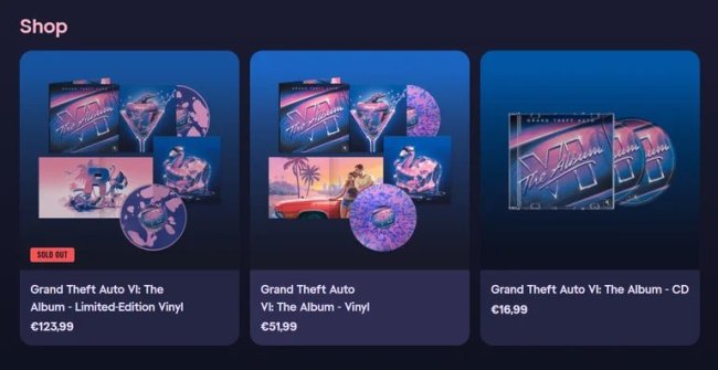 《GTA6》音乐出实体、游戏给下载码，遭独立店铺抵制