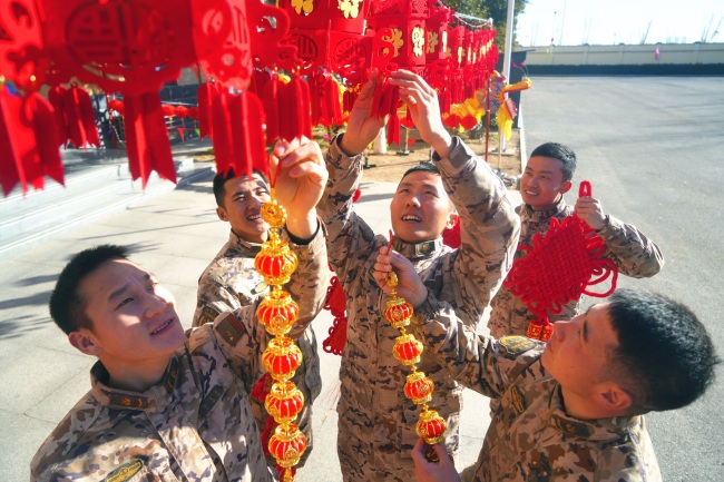 布置氛围过大年