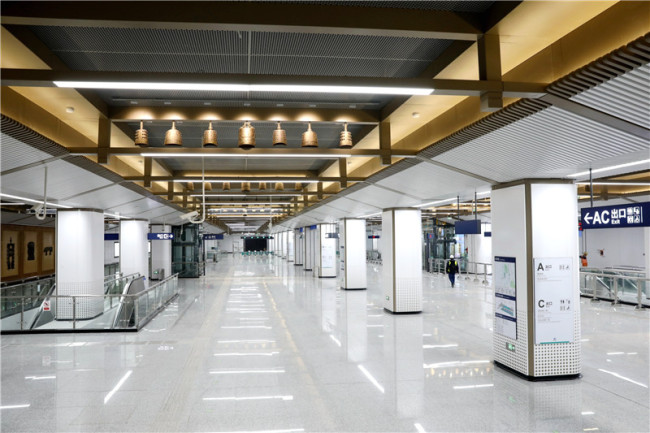 轨道交通19号线武汉站西广场站 武汉地铁集团供图