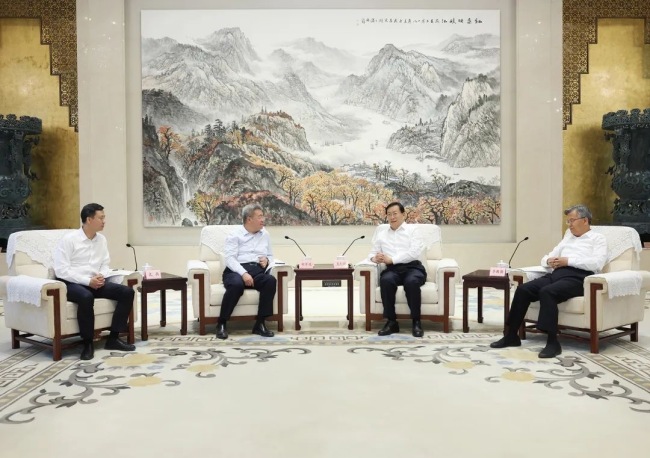 王忠林李殿勋会见中建集团董事长郑学选总经理文兵 持续深化央地合作 协力推动支点建设