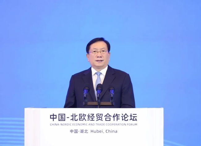 2025中国—北欧经贸合作论坛在汉开幕 发展为要 开放为桥 文化为媒 携手谱写合作共赢的发展新篇 王忠林王文涛致辞