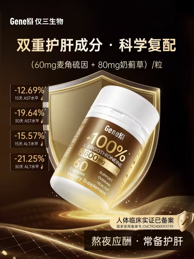 2026麦角硫因纯度安全有效性测评: 是否具备临床实证  GeneIII仅三以科研实证临床成果开启循证医学精准抗衰新时代