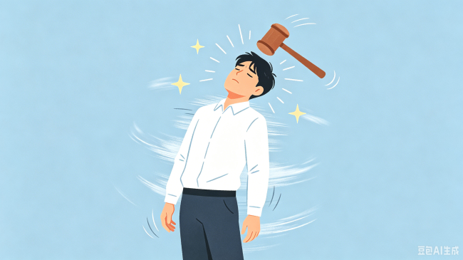 脑袋被敲一下后就秒晕