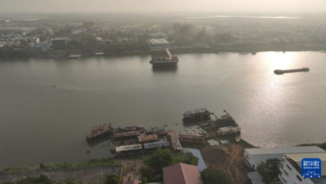 中国企業が建設するカンボジア首都のバサック川大橋プロジェクトが着工