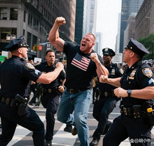 美國民眾在抗議現(xiàn)場互相打起來了 暴力沖突引熱議
