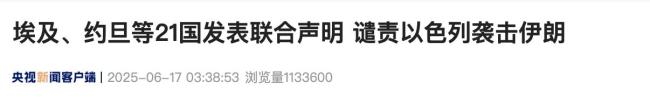 21国联合声明谴责以袭伊 呼吁缓解紧张局势