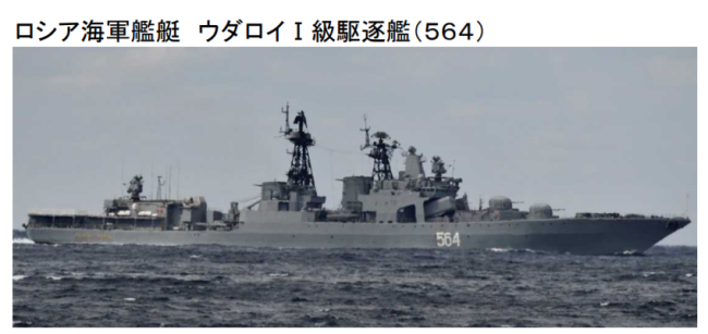 中俄首次海上联合巡航遭日本跟拍现场图