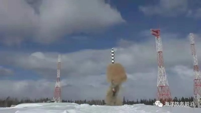 俄“萨尔马特人”高超音速导弹今年投入战斗值班