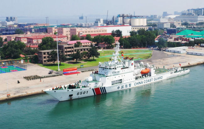 中国海警舰艇编队赴北太平洋开展渔业执法巡航