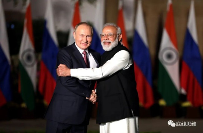 印度总理莫迪与俄罗斯总统普京（图片来源：ICphoto)