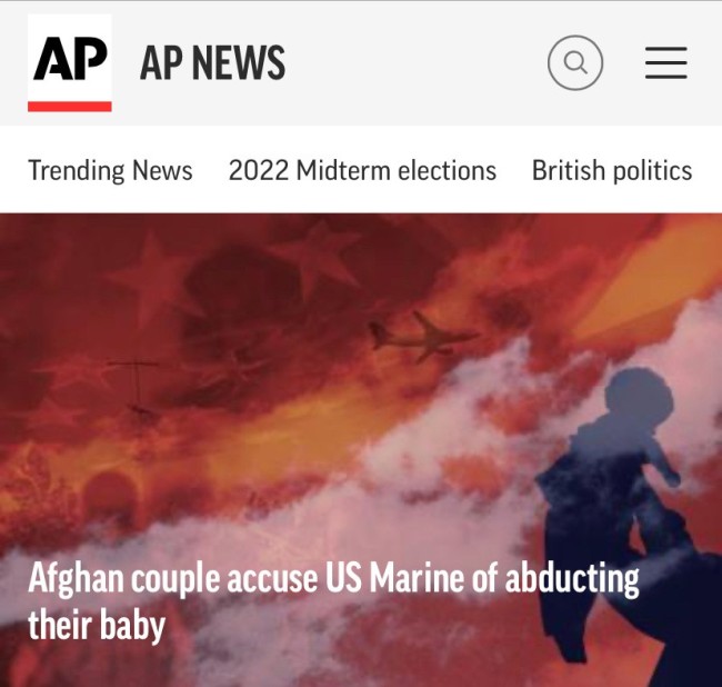 阿富汗夫妇控诉美军官强抢女婴：心都碎了，每天跟行尸走肉一样!