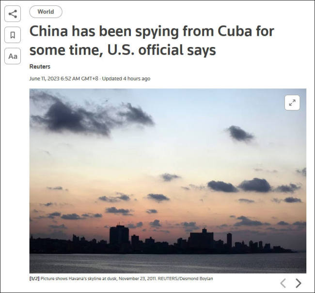 没完了？拜登政府官员为炒“中国间谍活动”又搬出新说辞，古巴驳斥 目的是造成伤害和恐慌