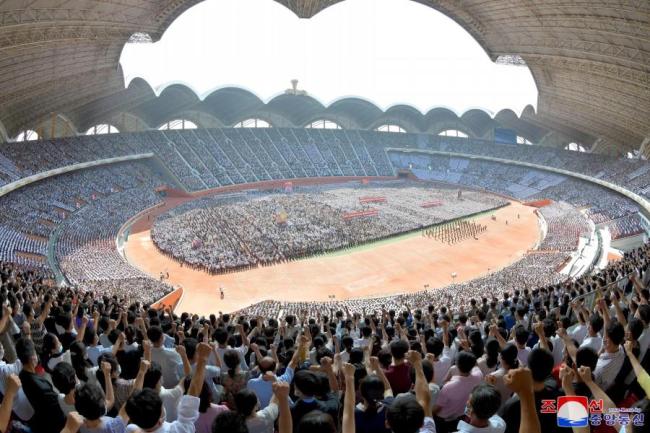 朝鲜平壤各处举行“反美斗争日”集会，朝鲜超万参加者超12万人