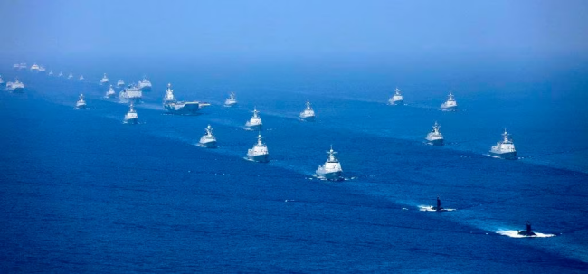 山东舰过台海，台军4艘战舰围上来，解放军的航母，以后会是常客
