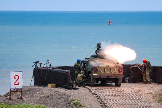 台军进行"天马操演",连续脱靶三发"陶"式