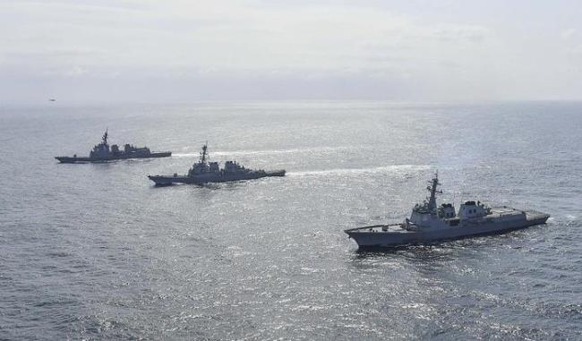 美日韩举行联合反导演习 让三国舰艇进一步熟练掌握如何拦截