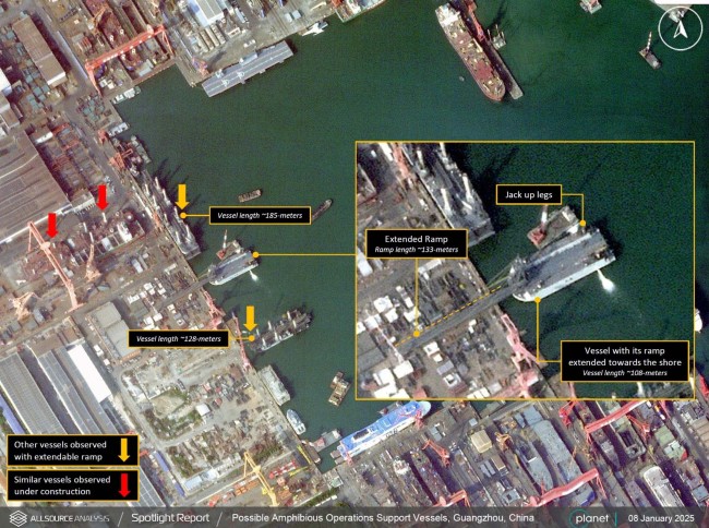 外媒关注我新型登陆驳船：改变登陆地点预测性