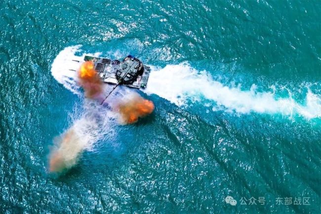 单车海上战斗射击,开始!