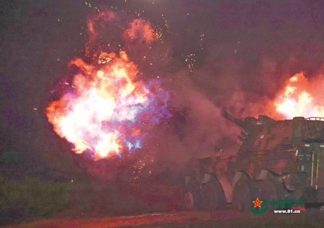 陆军某旅炮兵分队实战化训练影像