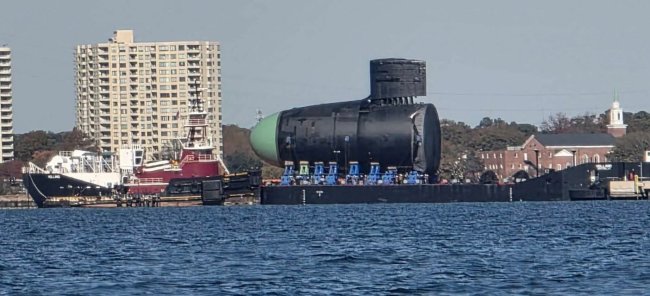 “头来！” 美国新战略核潜艇头部模块完工运往总装厂