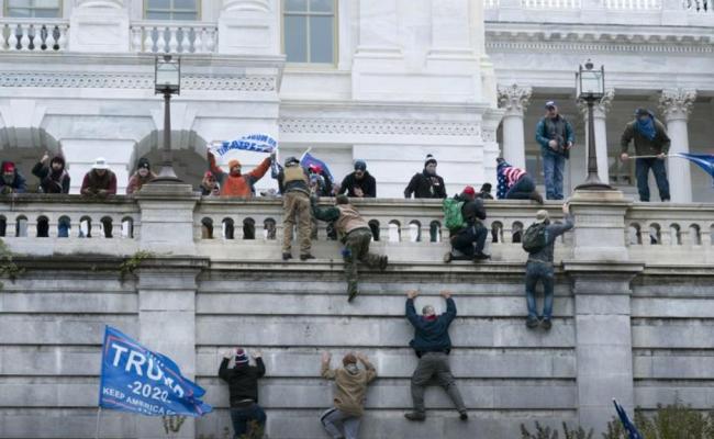 美国国会乱象 图源:美联社