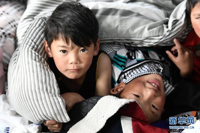 玛多地震震中:孩子得到妥善安置