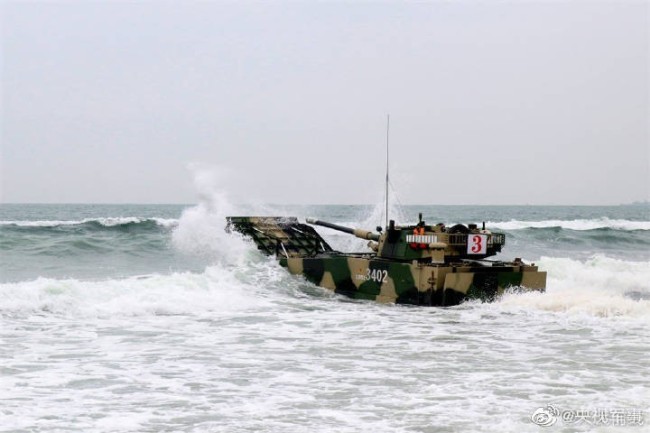 海上坦克实弹射击超燃现场