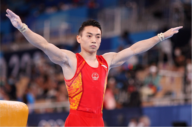 中国男子体操队摘得东京奥运会体操男子团体铜牌