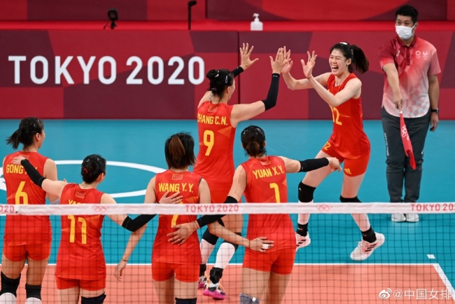 东京奥运会，中国女排3：0战胜意大利女排