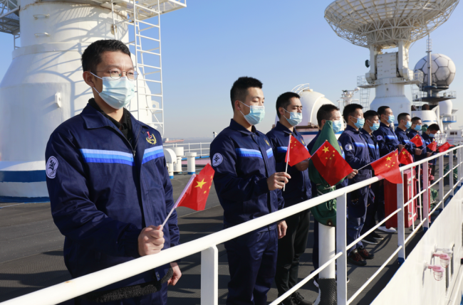 远望3号船再起航 执行海上测控任务