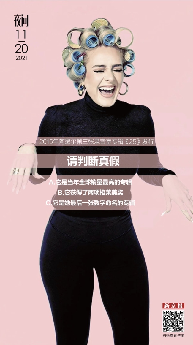 阿黛尔发行了《30》,但她的《25》让人难以忘怀丨夜问